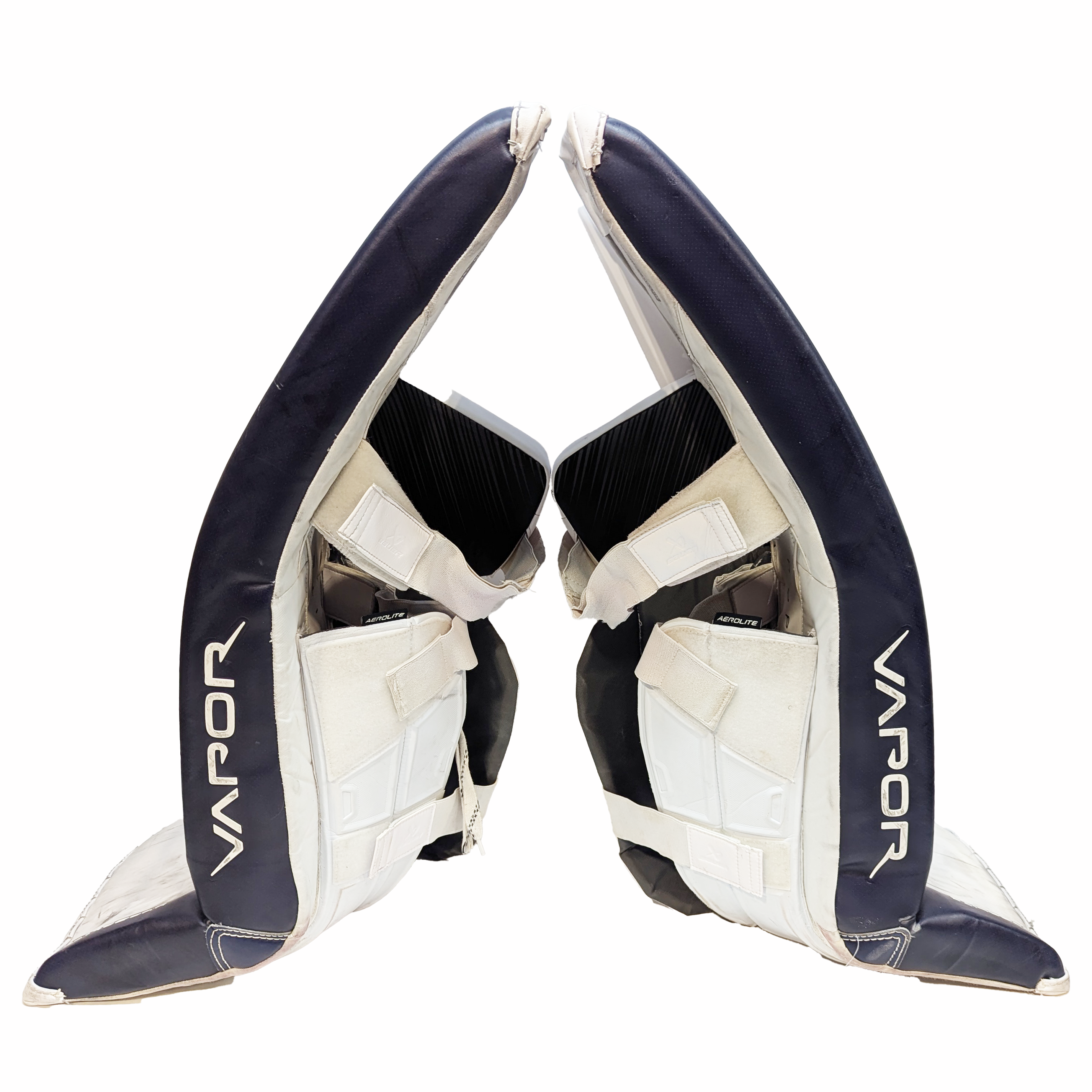 Bauer Vapor Hyperlite 2 - Jambières de gardien Pro d'occasion (bleu marine/blanc)
